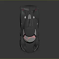 Gray Concept Sports Car Showcasing Sleek Aerodynamic Body Large Rear Wing And Transparent Roof