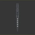 3D Rendered Large Battleship With Blue Hull Brown Deck And Multiple Main Turrets