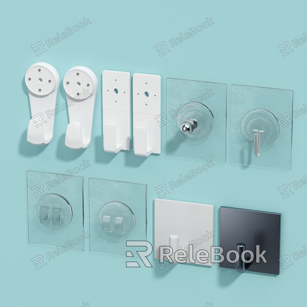 Modern hook seamless sticky hook hook transparent sticky hook model