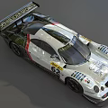 White Race Car With Number 62 Sleek Design Rear Wing And Manthey Sponsorship
