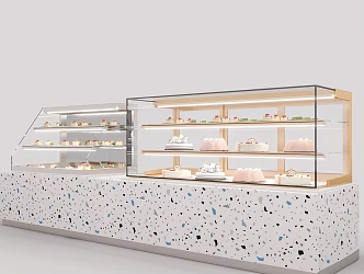Modern Display Cabinet Cake Display Cabinet 3d model