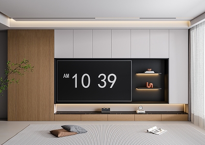 Modern TV Cabinet Jewelry Ornaments 3d model