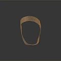 Brown Woven Loop Design Fashion Necklace With Intricate Knitted Texture