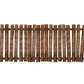 Wooden Slatted Partition For Interior Space Dividing With Natural Brown Finish And Vertical Strips