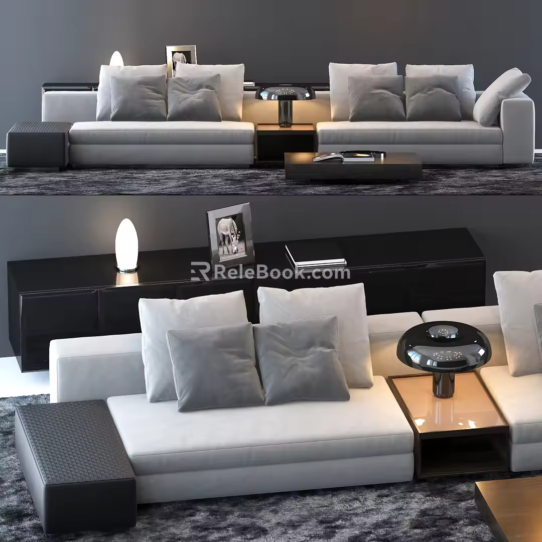 Modern Multiplayer Sofa 3d model