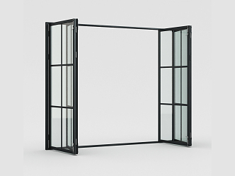 modern folding door 3d model