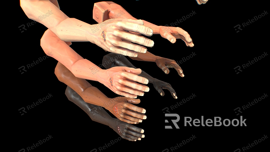 hand man hand cartoon hand elbow arm palm man organ model