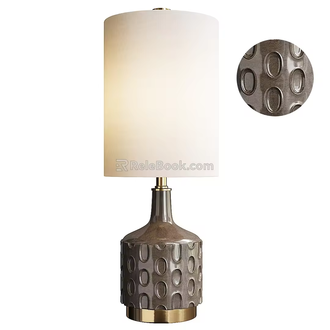 Modern Light Luxury Table Lamp 3d model