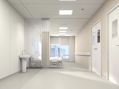 Modern Surgical Recovery Room 3d model