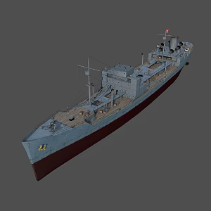 Hyundai supply ship Dimanson supply ship 3d model