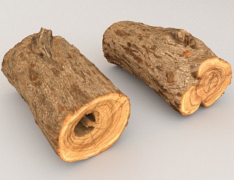 wood trees firewood 3d model