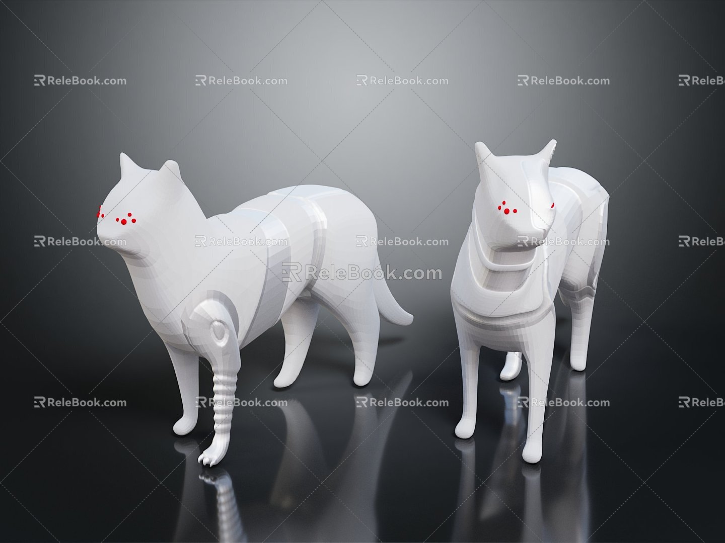 Mechanical Cat Cat Toy Toy Cat Cartoon Cat Robot Cat Anime Character Cartoon Character Cat Warrior model