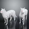Mechanical Cat Toy Cat Cartoon Cat Robot Cat Anime Character Cartoon Character Cat Warrior 3d model
