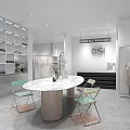 Modern Clothing Store Interior Design With Mannequins Clothing Racks And Green Plants