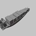Fenrisborg Cargo Ship Transporting Various Multicolored Containers With Shipping Logos 3d model