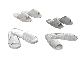 Modern slippers 3d model