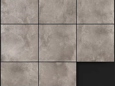 Gray Textured Square Tiles For Modern Wall And Floor Decoration Design 3d model