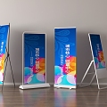 display board display rack billboard advertising display rack led advertising screen advertising display board knife flag road flag 3d model