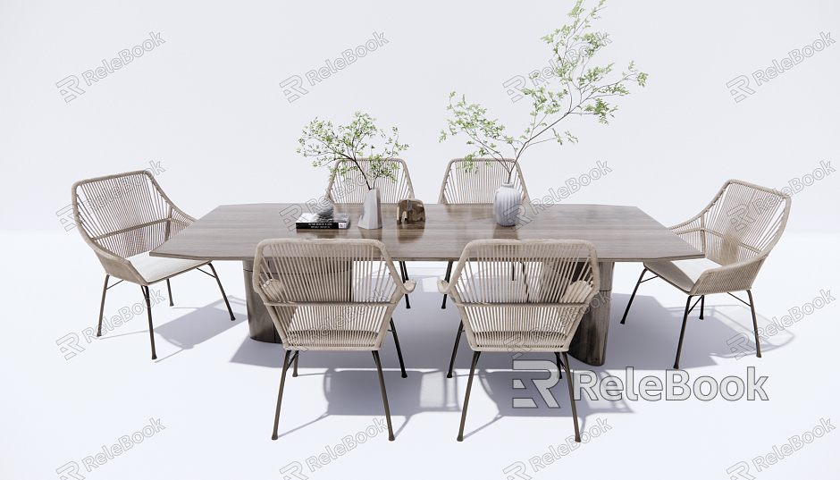 Modern Outdoor Table and Chair Outdoor Leisure Table and Chair model