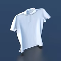 White Polo Shirt with Classic Collar Short Sleeve Design Ideal for Casual Wear