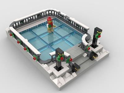 Lego toy pool model