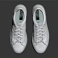 Minimalist White Low Top Leather Sneakers With Translucent Sole For Casual Daily Wear