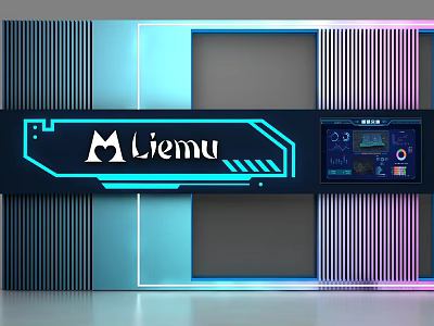 Liemu Commercial Equipment With Hi Tech Design Display Panel And Control Interface 3d model