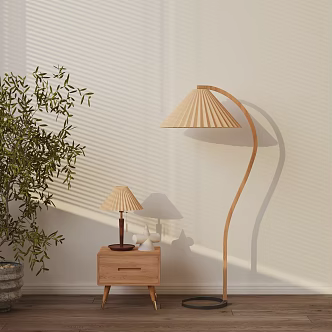 Modern lighting combination table lamp floor lamp 3d model