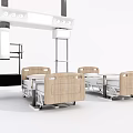 Advanced Medical Equipment Featuring Modern Medical Beds And Overhead Suspension System