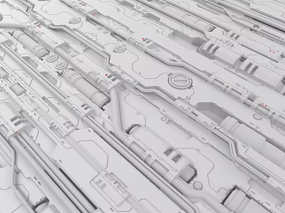 Modern Garden Landscape With Lush Greenery Stone Path And Water Fountain Feature 3d model