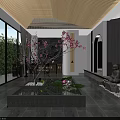 Modern Elegant Boutique Store Interior With Display Shelves Lighting And Decorative Elements