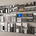 Various Household Appliances Showcased On Wall Including Refrigerators TVs Washing Machines And Ovens