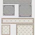 New Chinese Style Floor Tile Patchwork Floor Tile 3d model