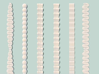 Food and Beverage Cream Styling Cream Lace 3d model