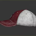 Red and White Stylish Baseball Cap with White Letter S for Everyday Wear