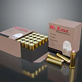 Mr Eagle Ammunition Magazine Featuring Golden Bullets And Storage Boxes 3d model