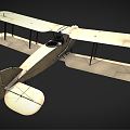 Modern aircraft biplane 3d model