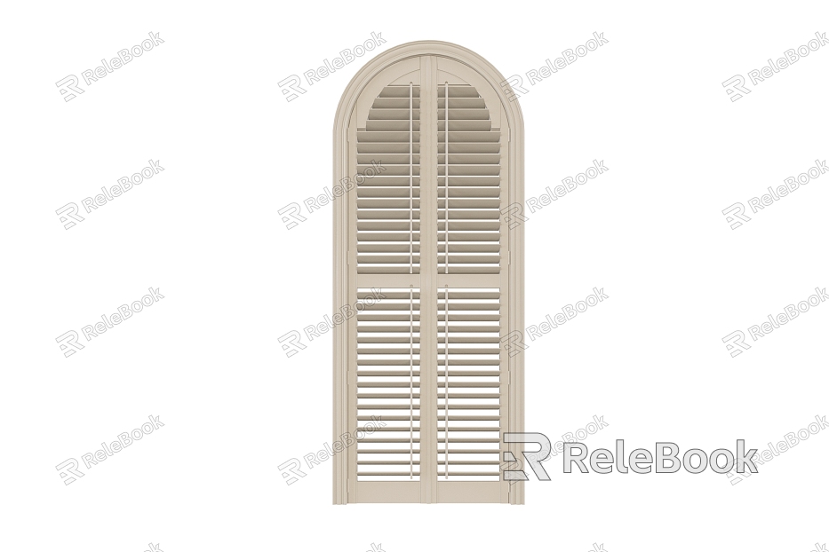 Modern louver door arc louver swing door model