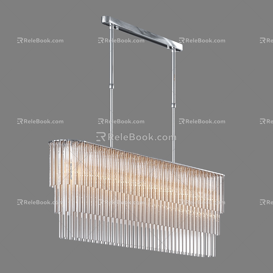 Modern Simple Light Luxury Chandelier Chandelier Simple Chandelier Restaurant Chandelier 3d model