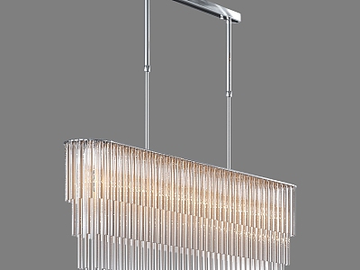 Modern Simple Light Luxury Chandelier Simple Chandelier Restaurant Chandelier 3d model