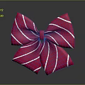 Red Bow With White Stripes Commercial Decoration Equipment For Retail Gift Packaging