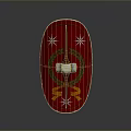 Medieval Shield Ancient Shield Defensive Weapon Ancient Shield Iron Shield Protective Shield Wooden Shield 3d model