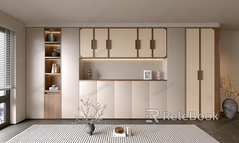 Modern Simple Style Cabinet Whole Cabinet Sideboard Cabinet Balcony Cabinet Storage Cabinet Entrance Cabinet model