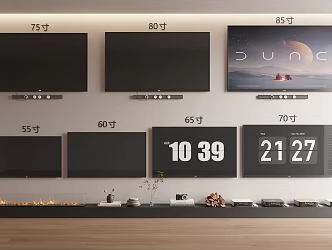 TV LCD TV Electronic Fireplace 3d model