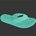 Plastic Slippers Flat Floor Slippers Leather Slippers Casual Slippers Slippers Sandals Beach Shoes Bubble Shoes 3d model