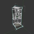 Commercial Equipment with Gray Metal Body Control Panel Display Window and Stable Base