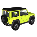 Bright Yellow Compact Off Road SUV With Black Wheels And Rugged Design