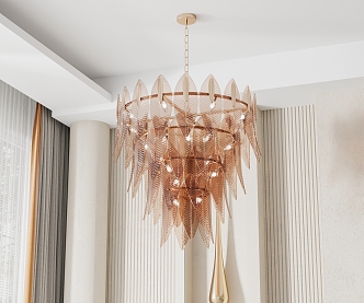 Modern chandelier crystal glass chandelier 3d model