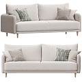 Fabric double sofa 3d model