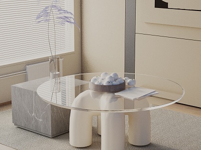 Modern coffee table model